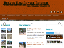Tablet Screenshot of beaverdamgravelgrinder.com